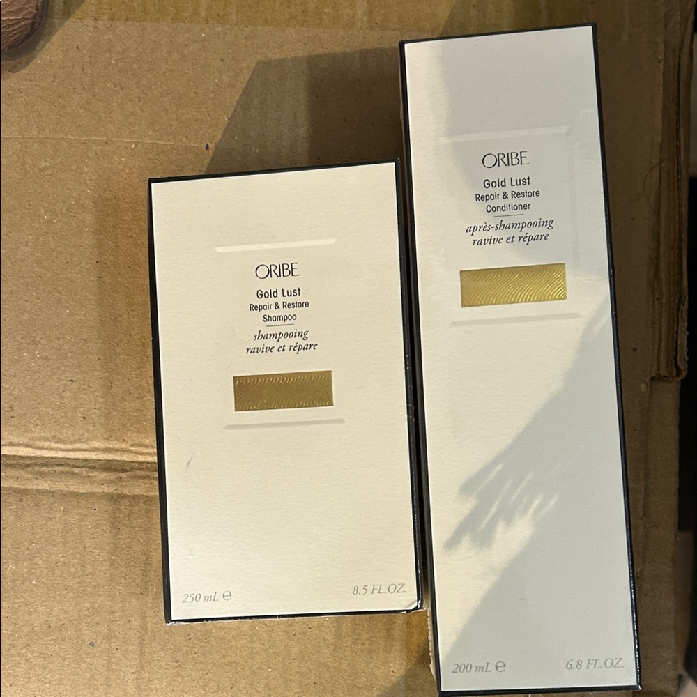 Oribe Gold Lust Hair Care Duo- shampoo and conditioner, brand new!